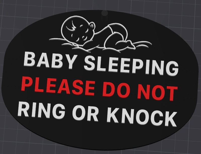 Baby Sleeping v1 Please Do Not Ring or Knock