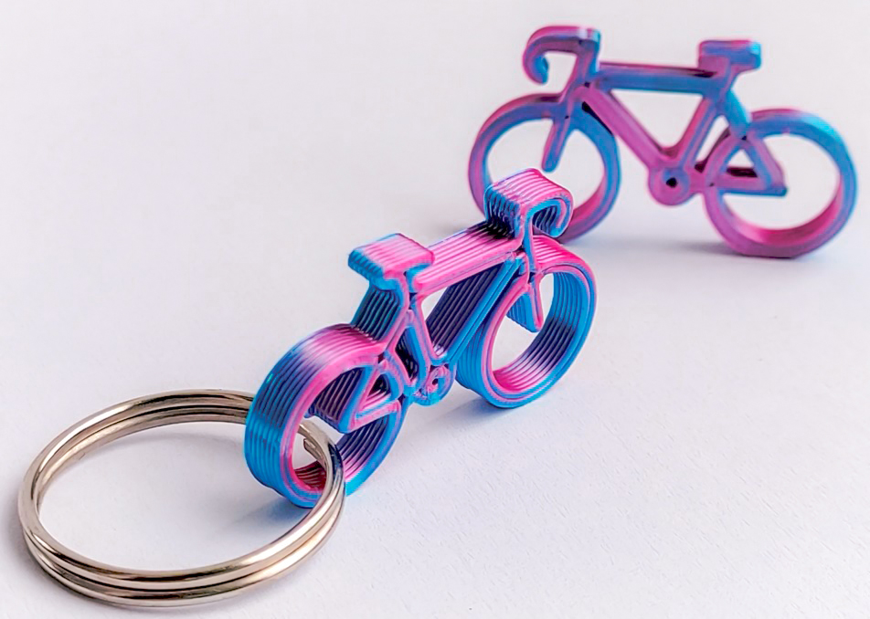 Bicyle / Bike Keyring / Keychain - Key Charm - quick and easy print - Gift idea - last meters - Gift inspiration