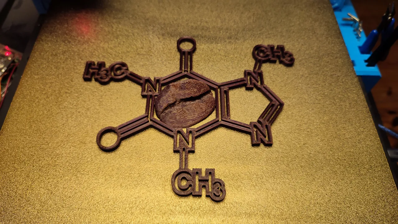 Caffeine Molecule with Bean - Koffein-Molekül mit Bohne by Johination ...