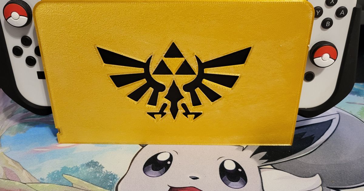 Nintendo Switch OLED Dock Cover by thesneak155 Download free STL