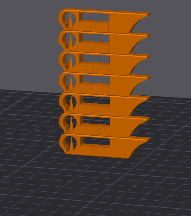 Temp Tower BambuLab X1C 200-230