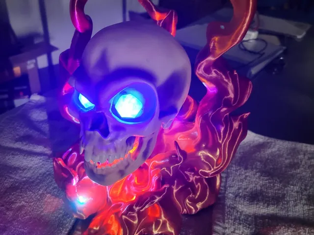 Skull in Flames
