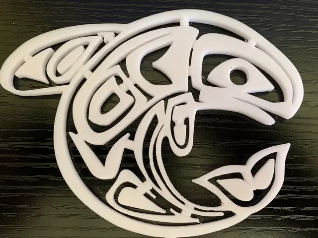 Native american "Haida" tribe style whale design