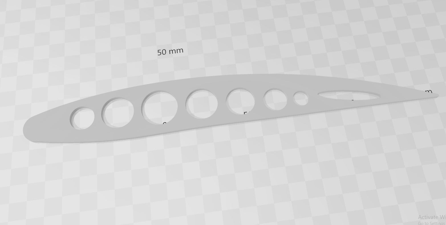 Airfoil custom test