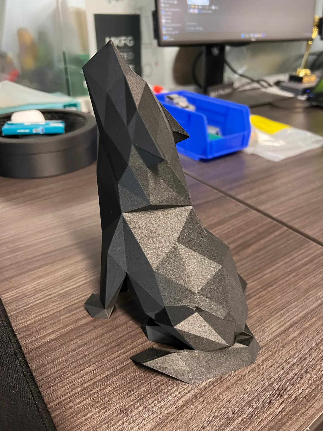 (Fixed) Low Poly Howling Wolf