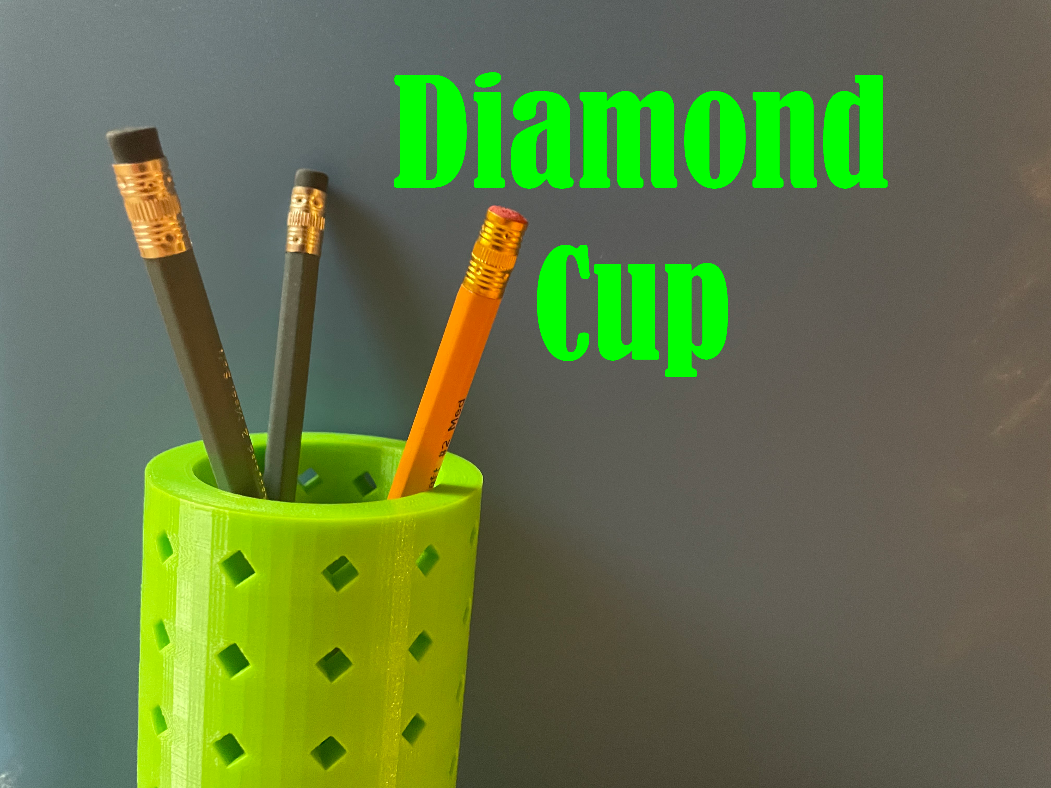 Diamond Pencil Holder