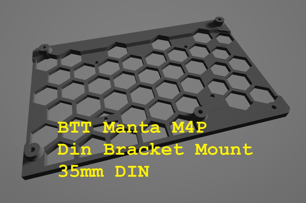 Btt Manta M P Din Bracket Mount Mm Din By Dkaos Download Free Stl Model Printables Com