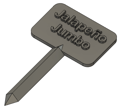 Customizable Plant Flag / Nameplate / Label