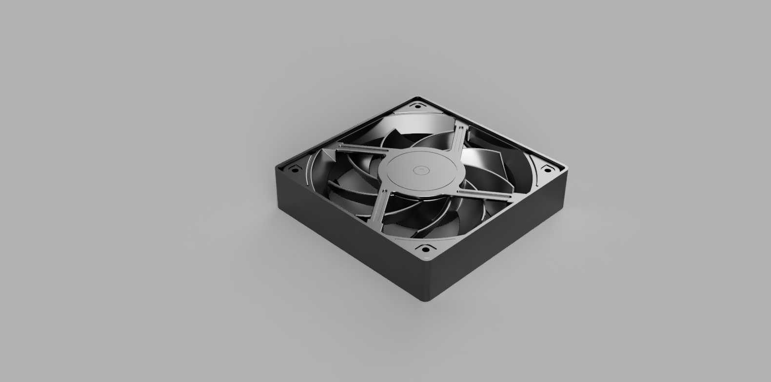 Noctua NF-A12x25 Cover for single 120 mm fan and 360 mm Alphacool NexXxoS ST 30 radiator
