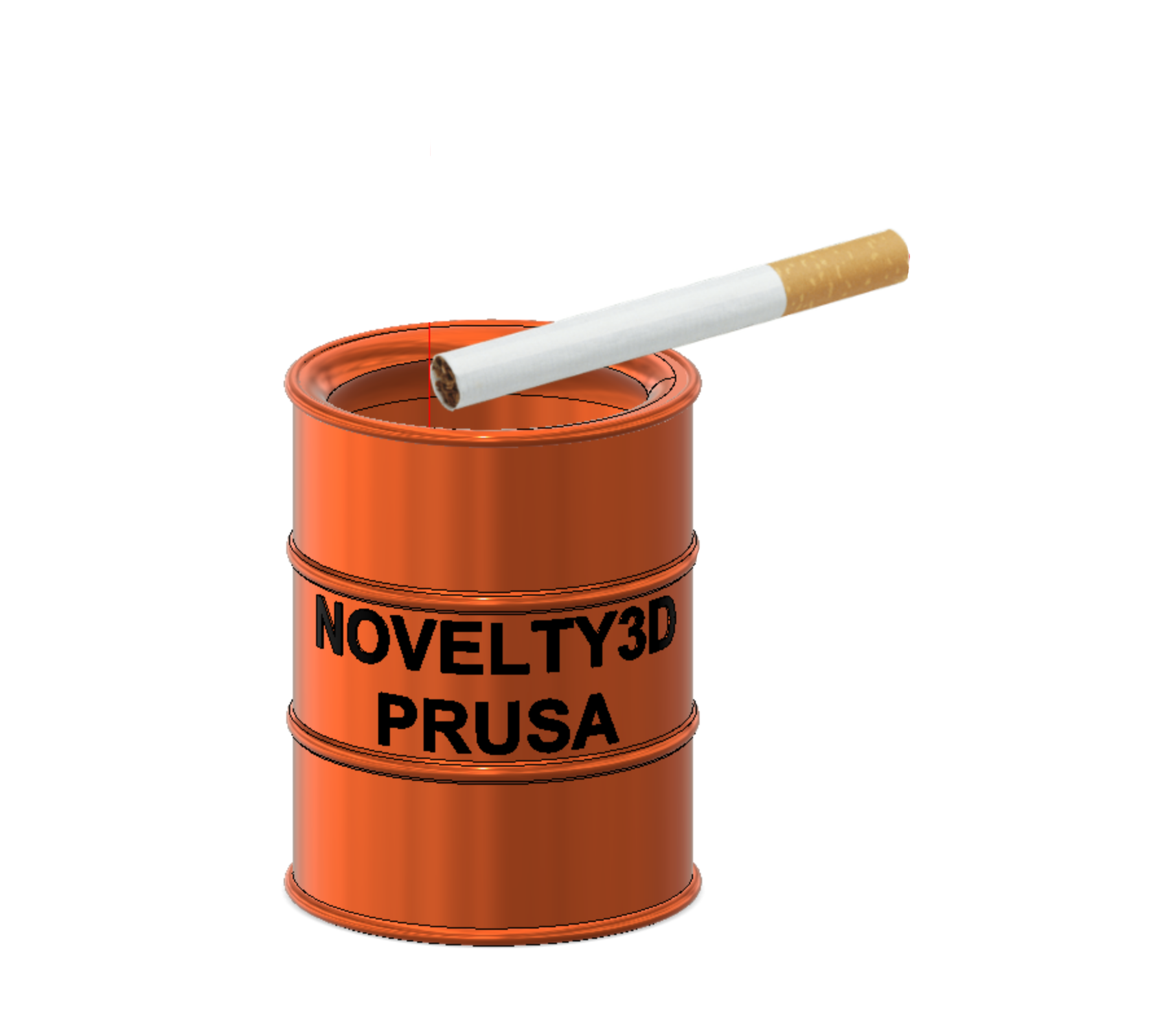 Barril fumador cenizas tabaco Novelty 3D Prusa