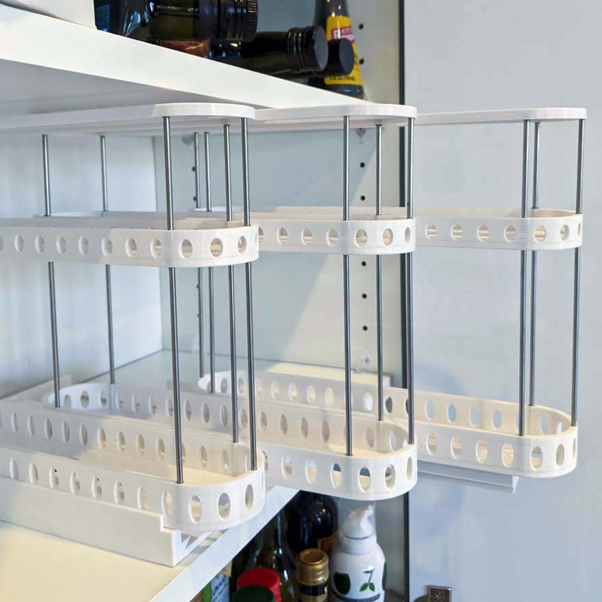 Spice Rack Pullout with Metal Rods by SpongyBob | Download free STL ...