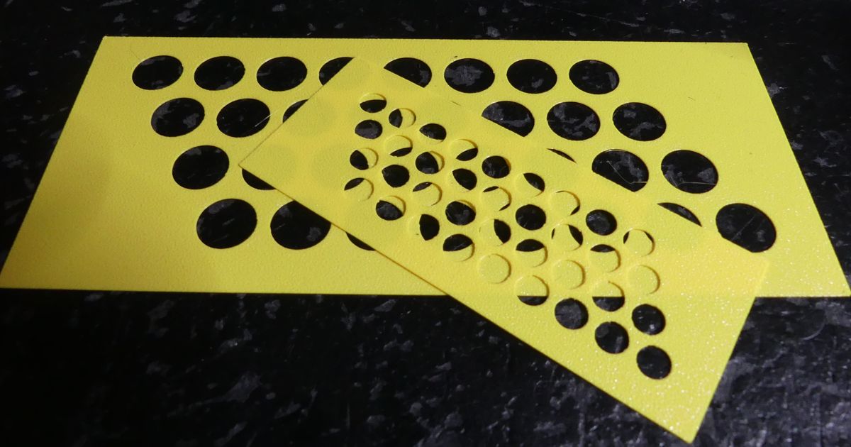 Flexible Hole Template by werz 99 Download free STL model