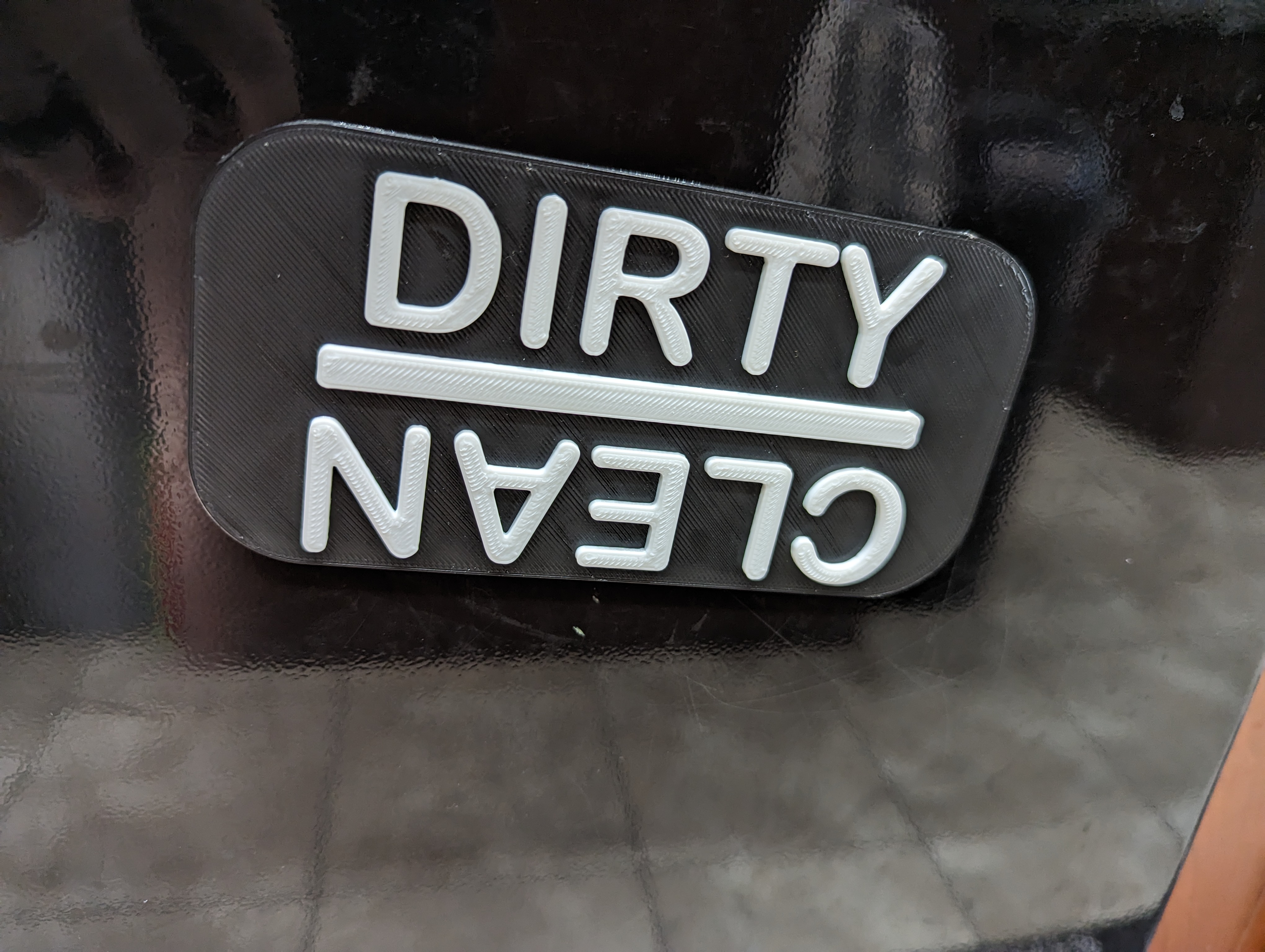 Dishwasher signage (Dirty/Clean)