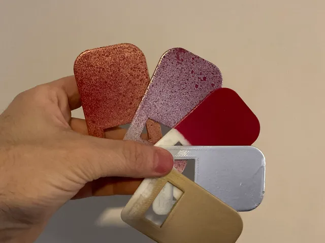 Color paint test card
