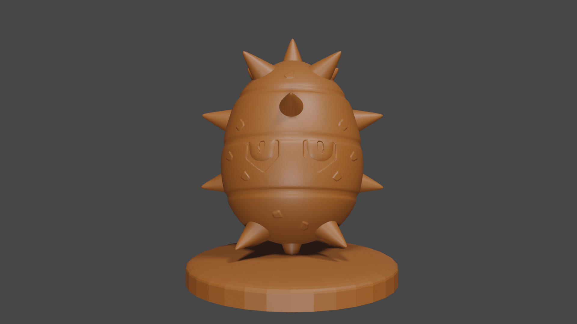 Pokemon inspired, Ferroseed, Tabletop DnD miniature