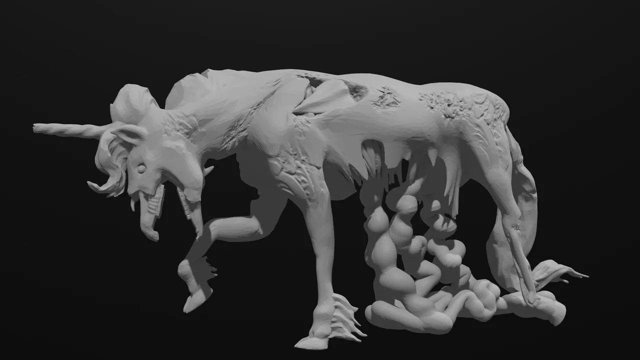 Zombie Unicorn by StormCrow 13 | Download free STL model