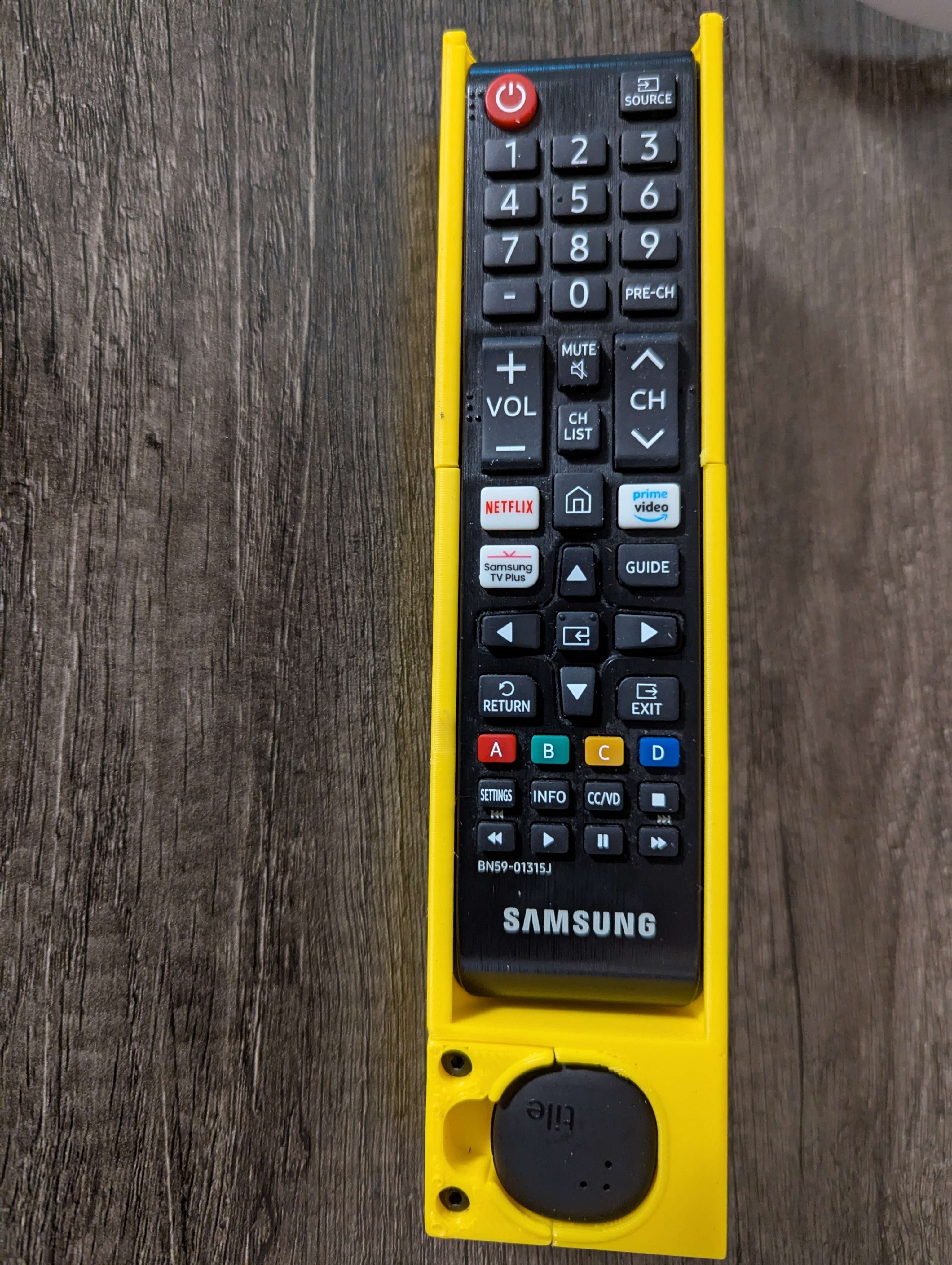 Samsung remote + Tile tracker case