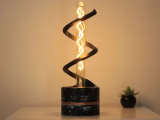 Industrial Spiral Lamp (support free) by Shepp 3D