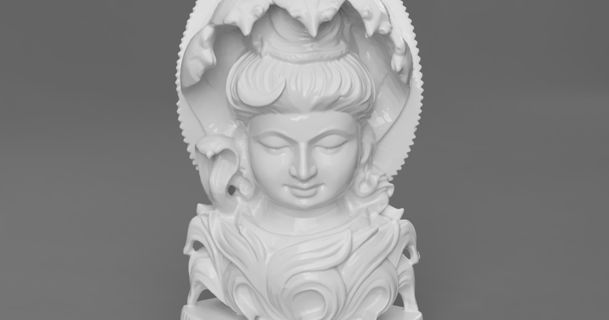 Shiva bust with Divine snake hood by Vedic Futura | Download free STL ...