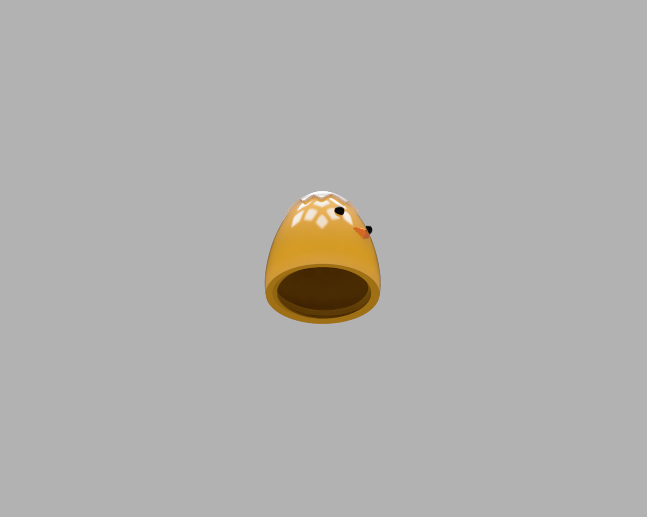 Miniatura 5 do modelo 3D Easter Chick