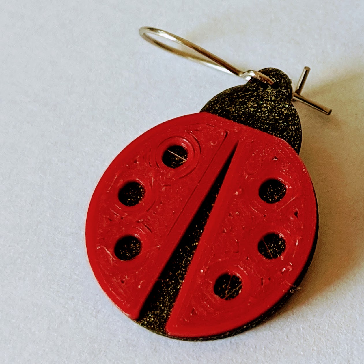 Miniatura 3 do modelo 3D Ladybug Earrings