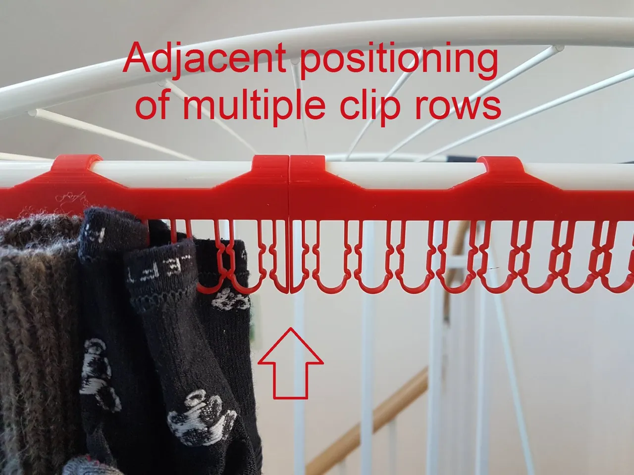 Sock Clips for Laundry Rack (improved, V4) by vivamus3d, Download free STL  model