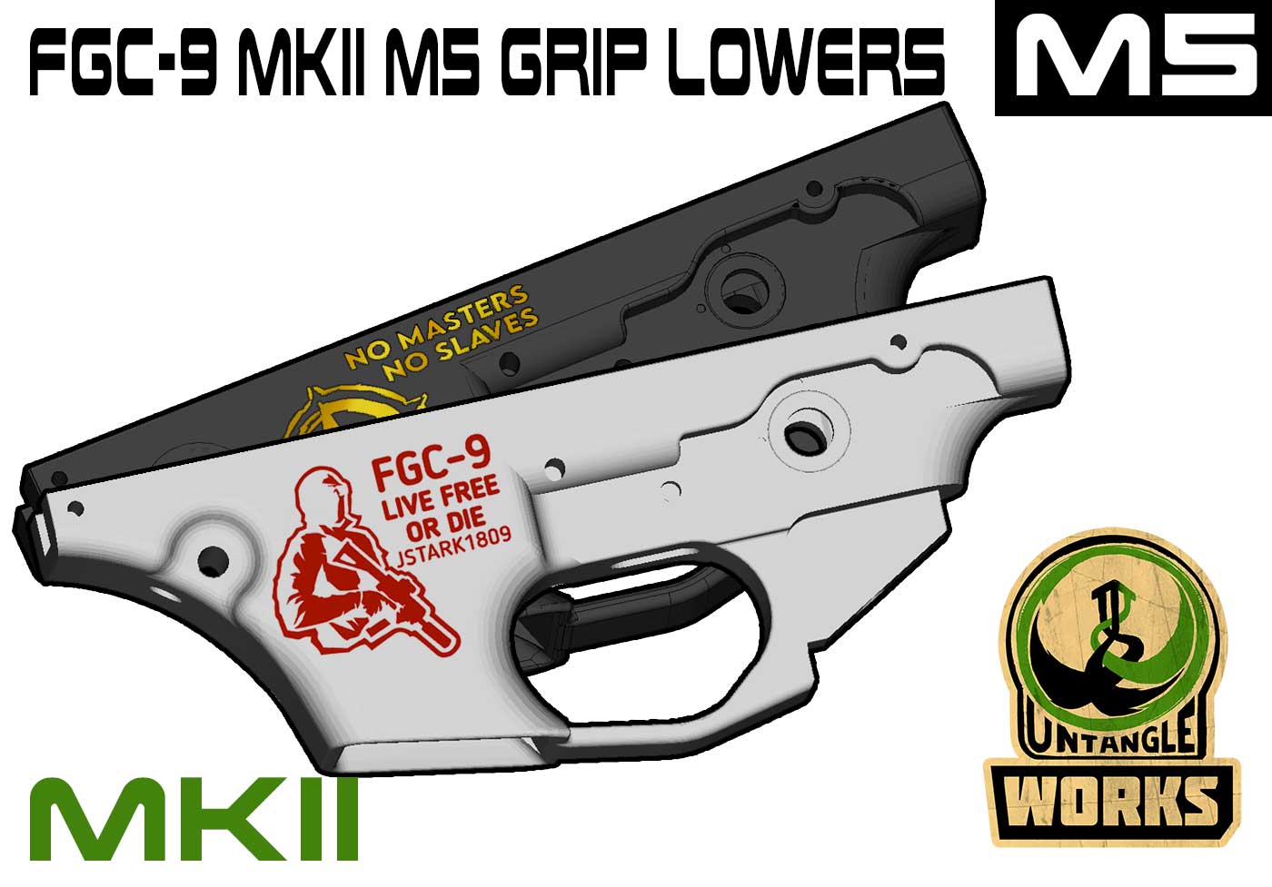 FGC-9 M5 bolt grip lowers set