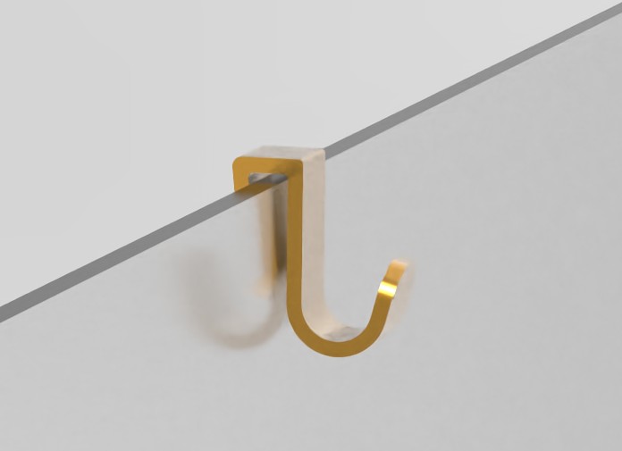Hook for hanging towels, swimwear or clothing