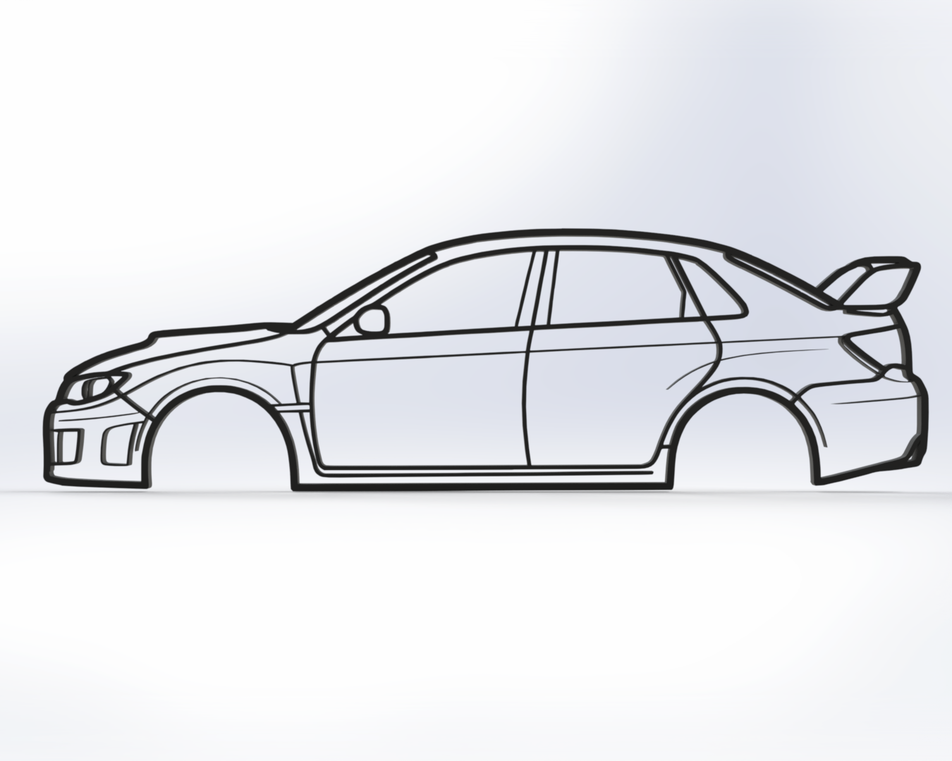 Subaru Impreza WRX STI 3rd gen Wall Art Stink Eye