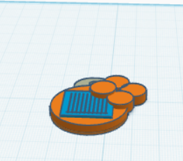 purple blooms name tag 3D model by YUMMY