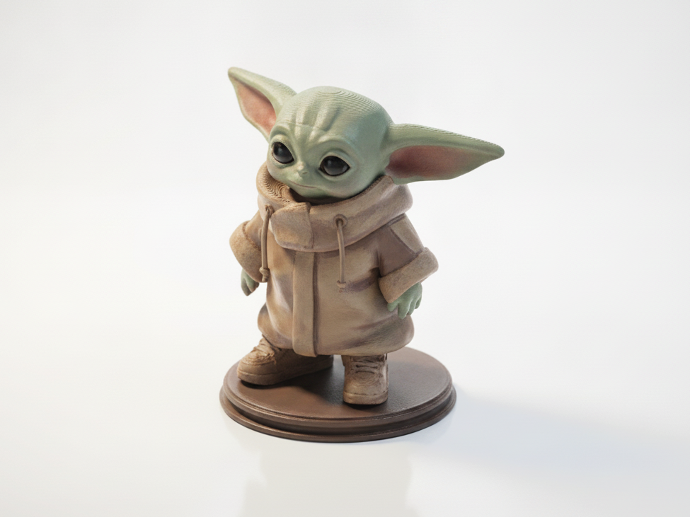 Grogu Statue Star Wars Collectible 3D Printable