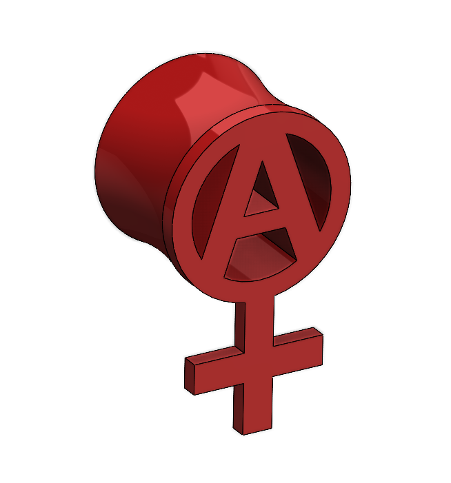 Anarcha-feminism ear plug