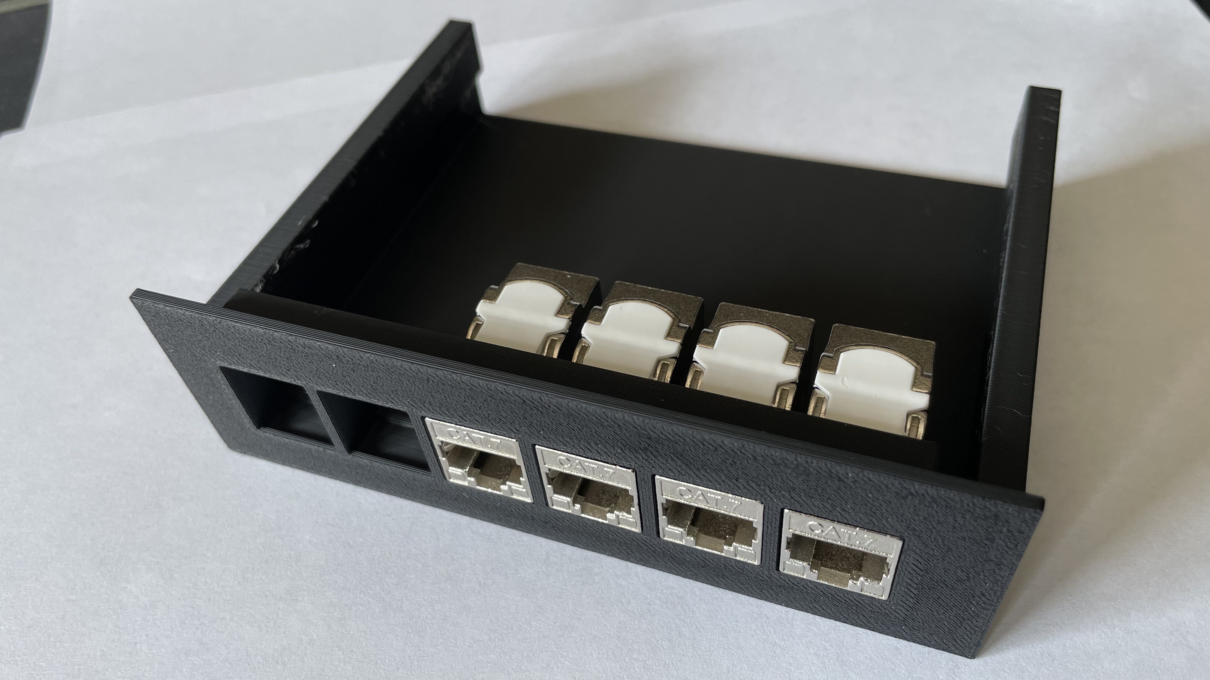 RackMod 1U Slide Modul 6x Keystone