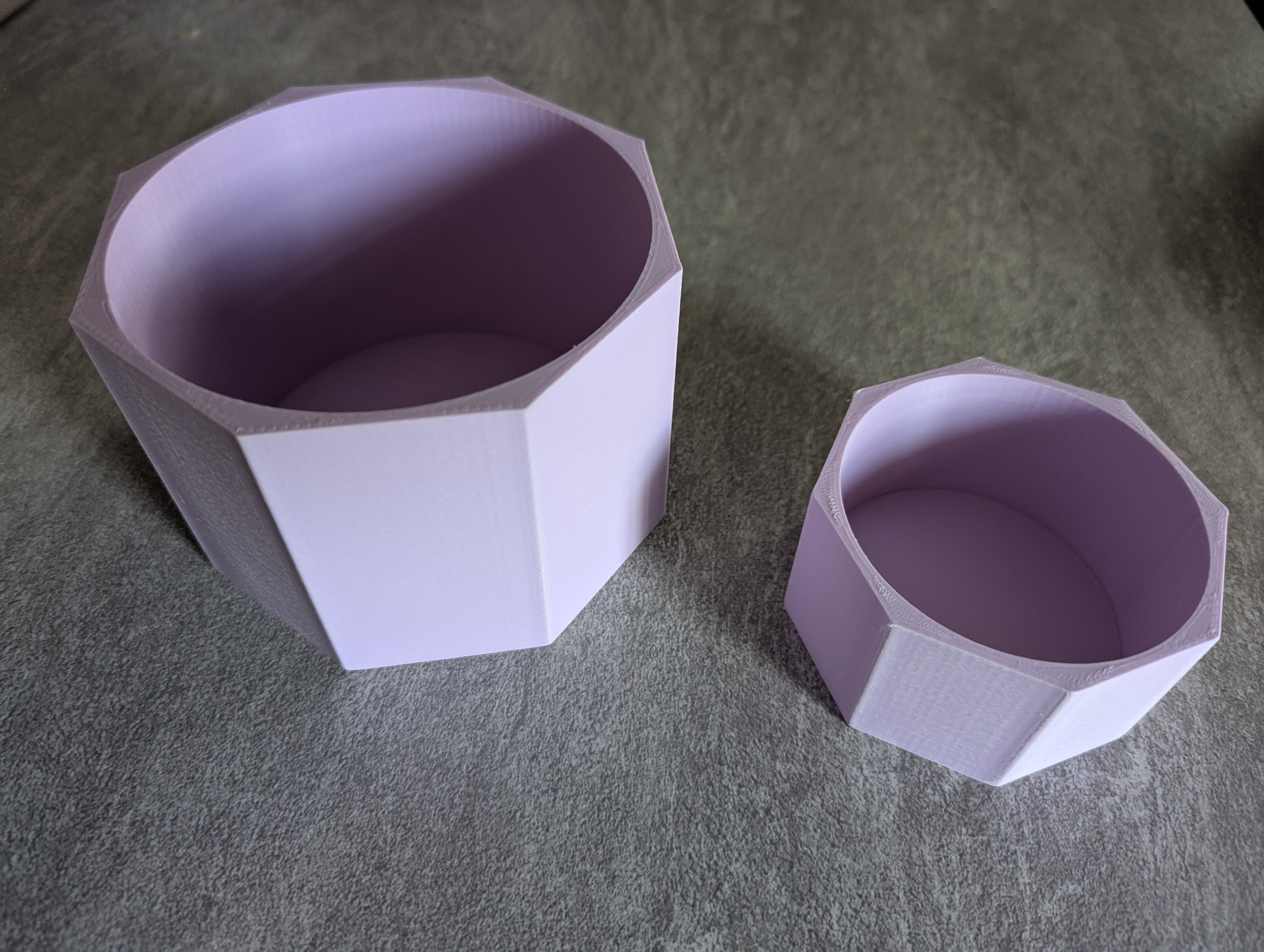Octagonal Desk Containers 3D model