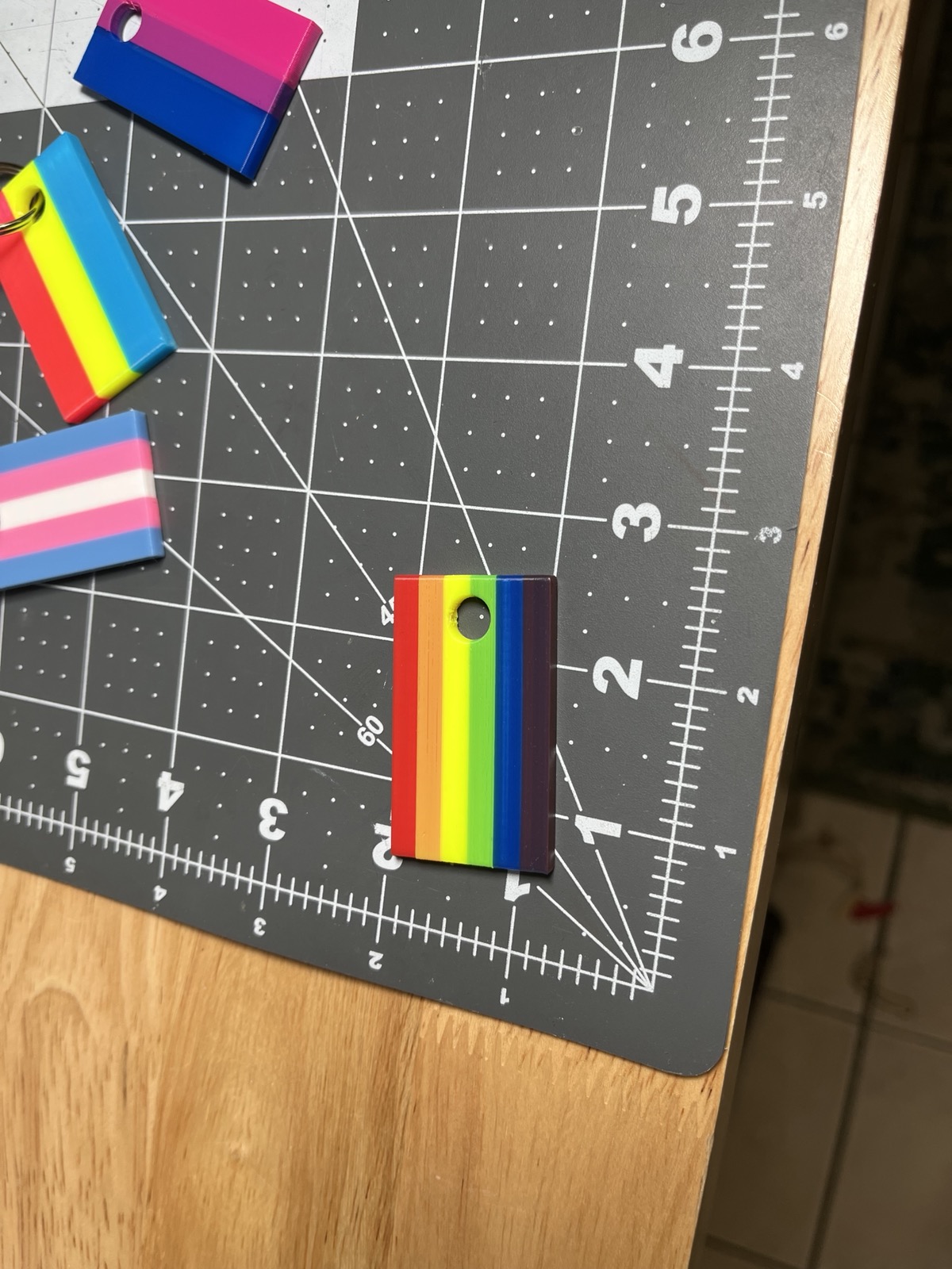 Pride Flag Keychain