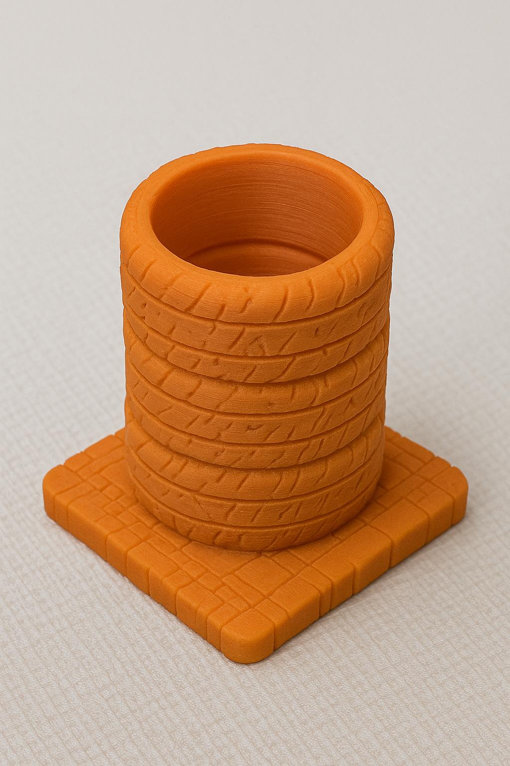 Three Stacked Tires Pen Holder