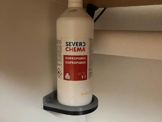 Isopropanol wall mounted holder