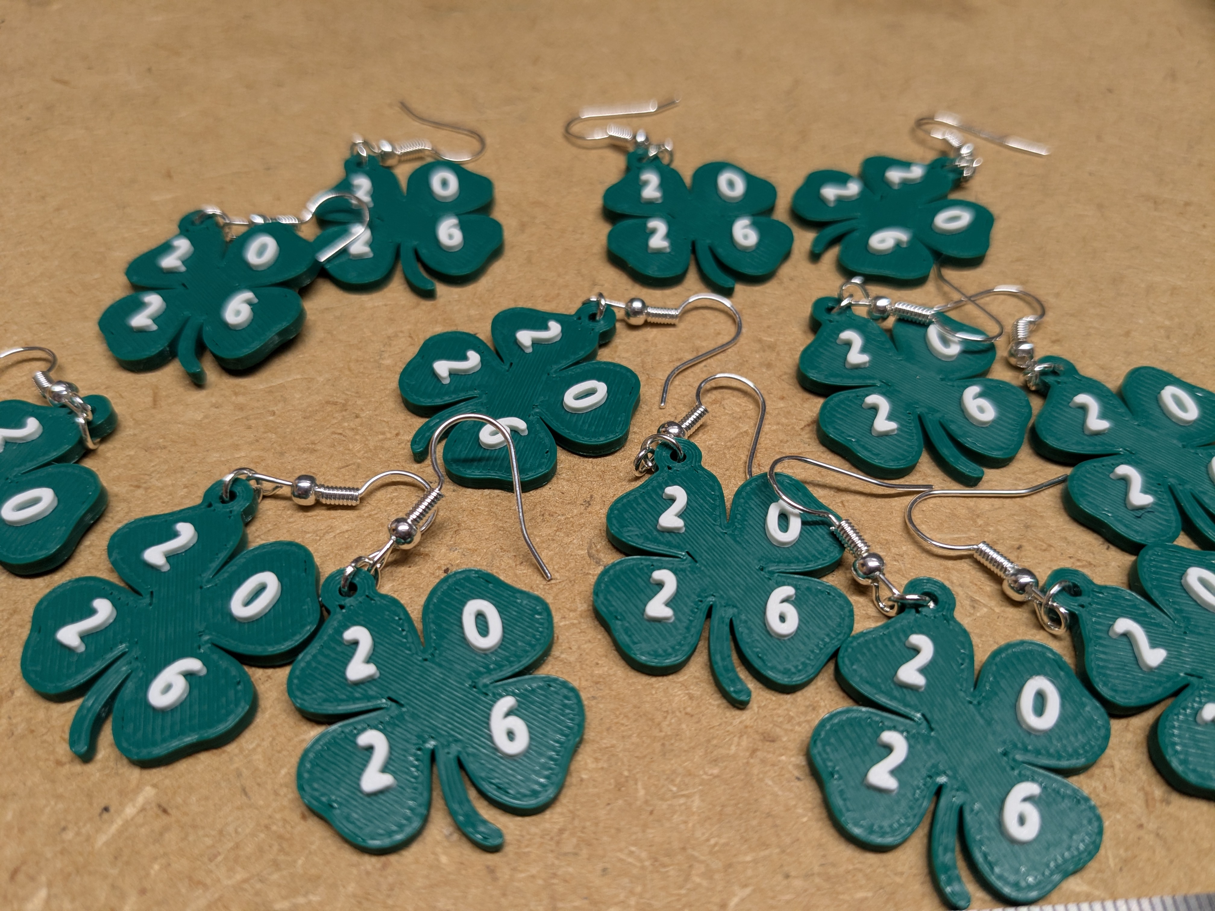 Lucky clover earring for 2026