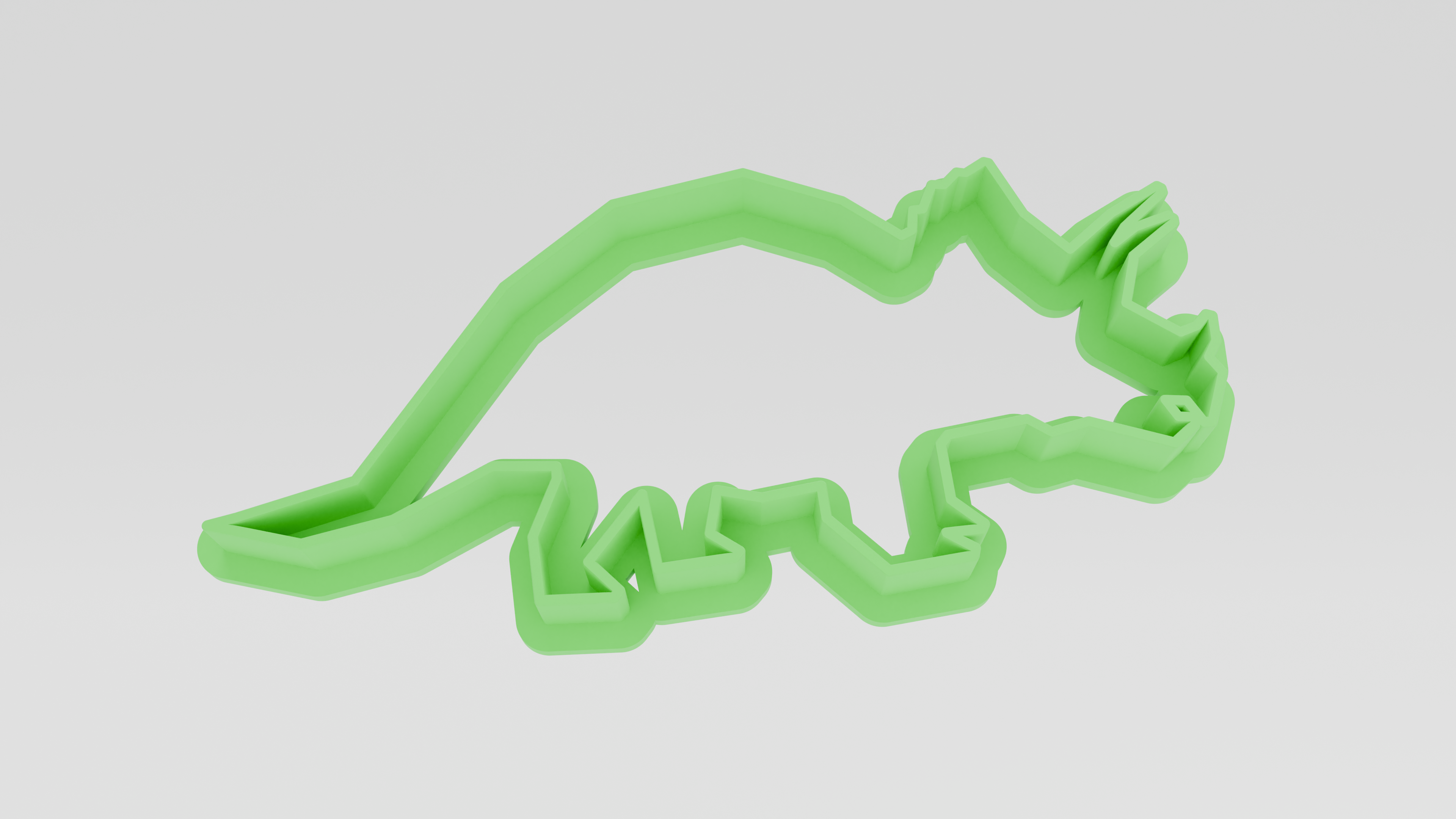 Triceratops Cookie Cutter 3D model
