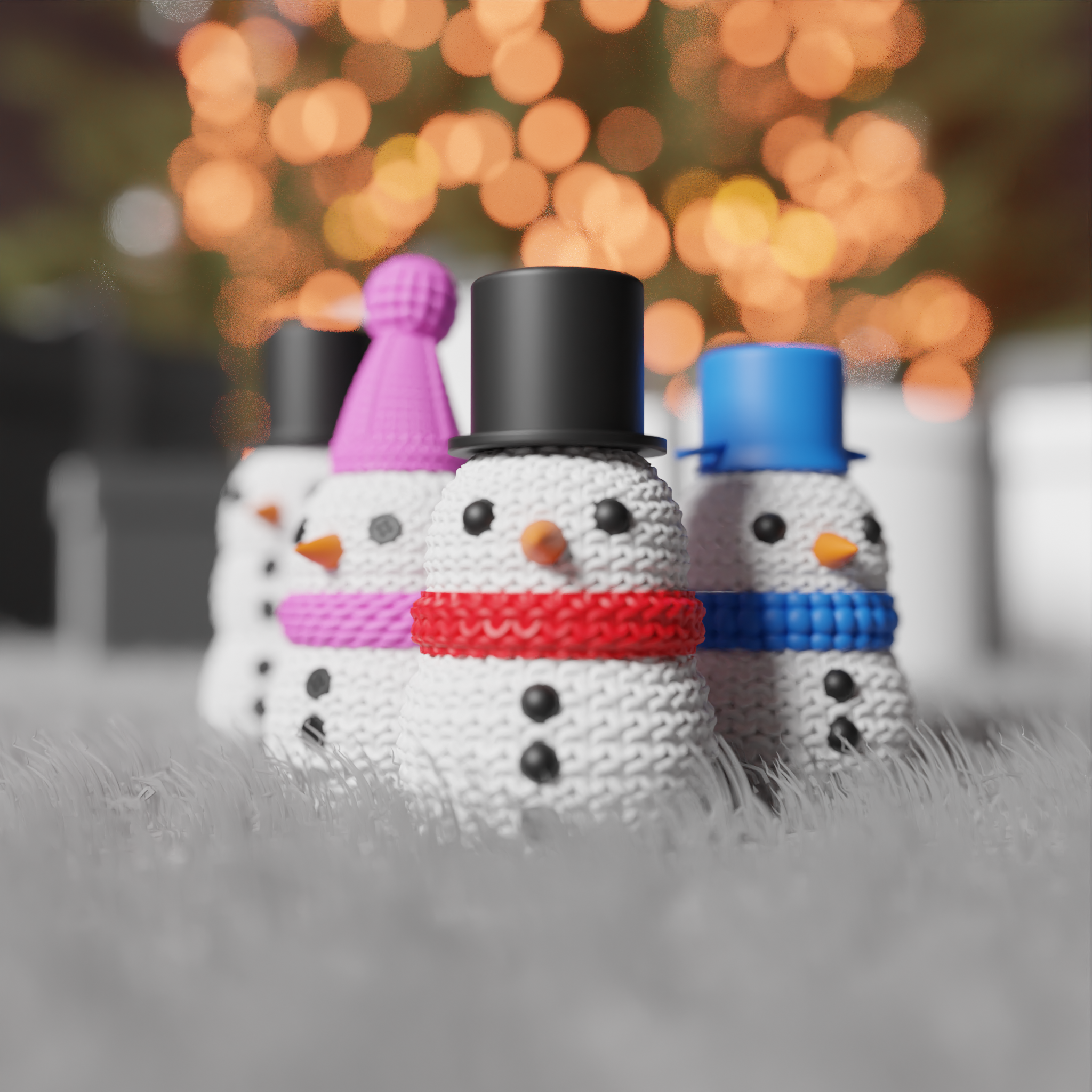 KNITTED SNOWMAN V2 (NO AMS)