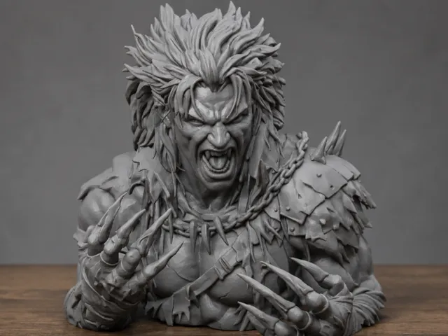 Werewolf Bust Statue