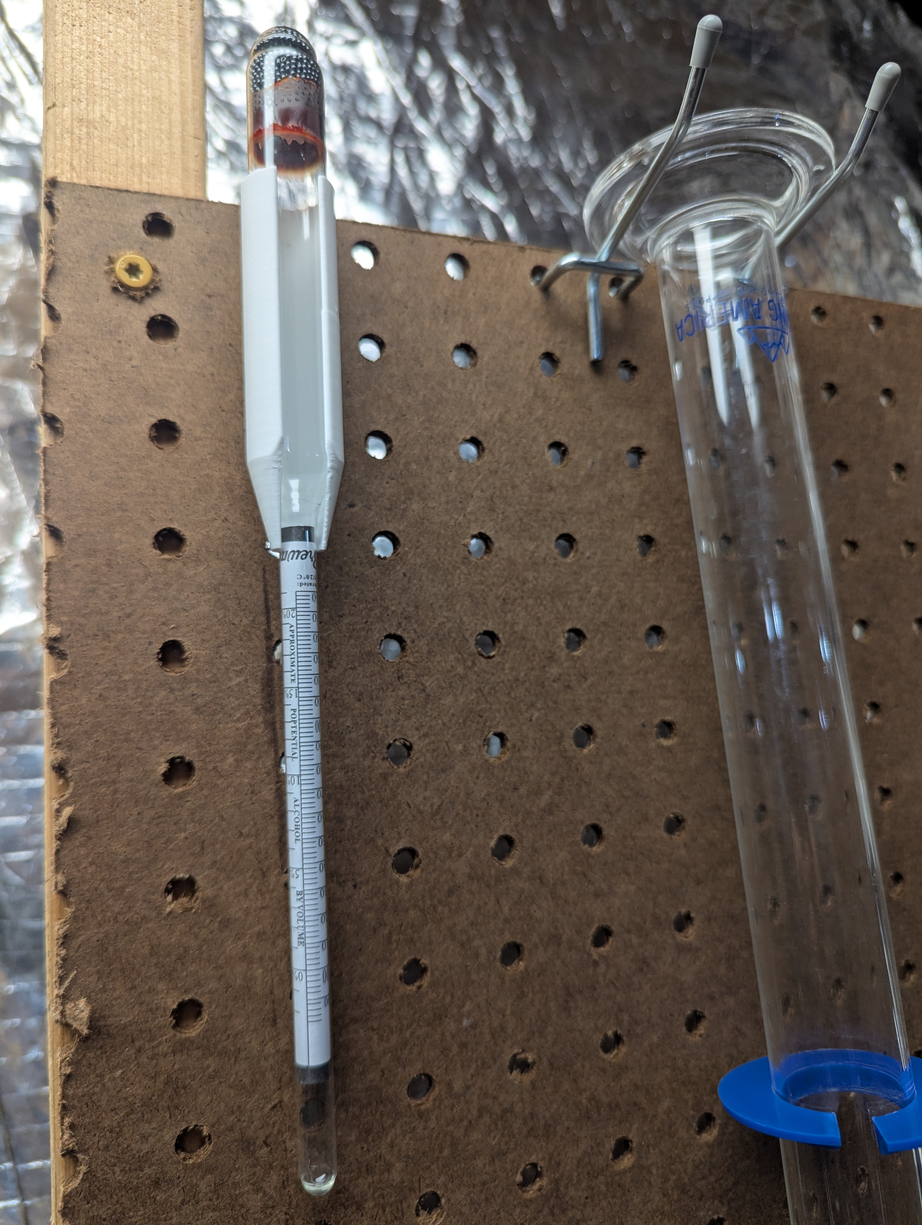 Hydrometer Pegboard mount