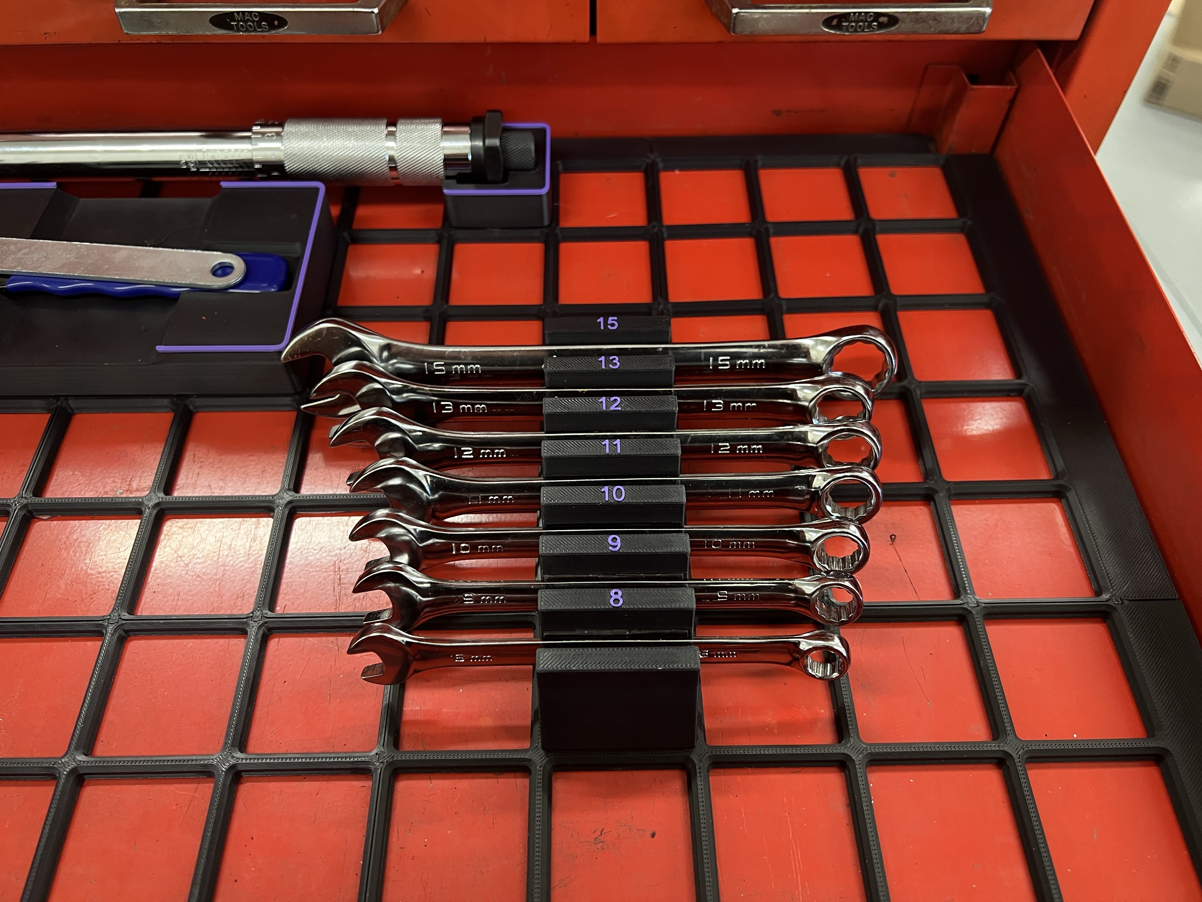 Metric Modular Gridfinity Combination Wrench holder