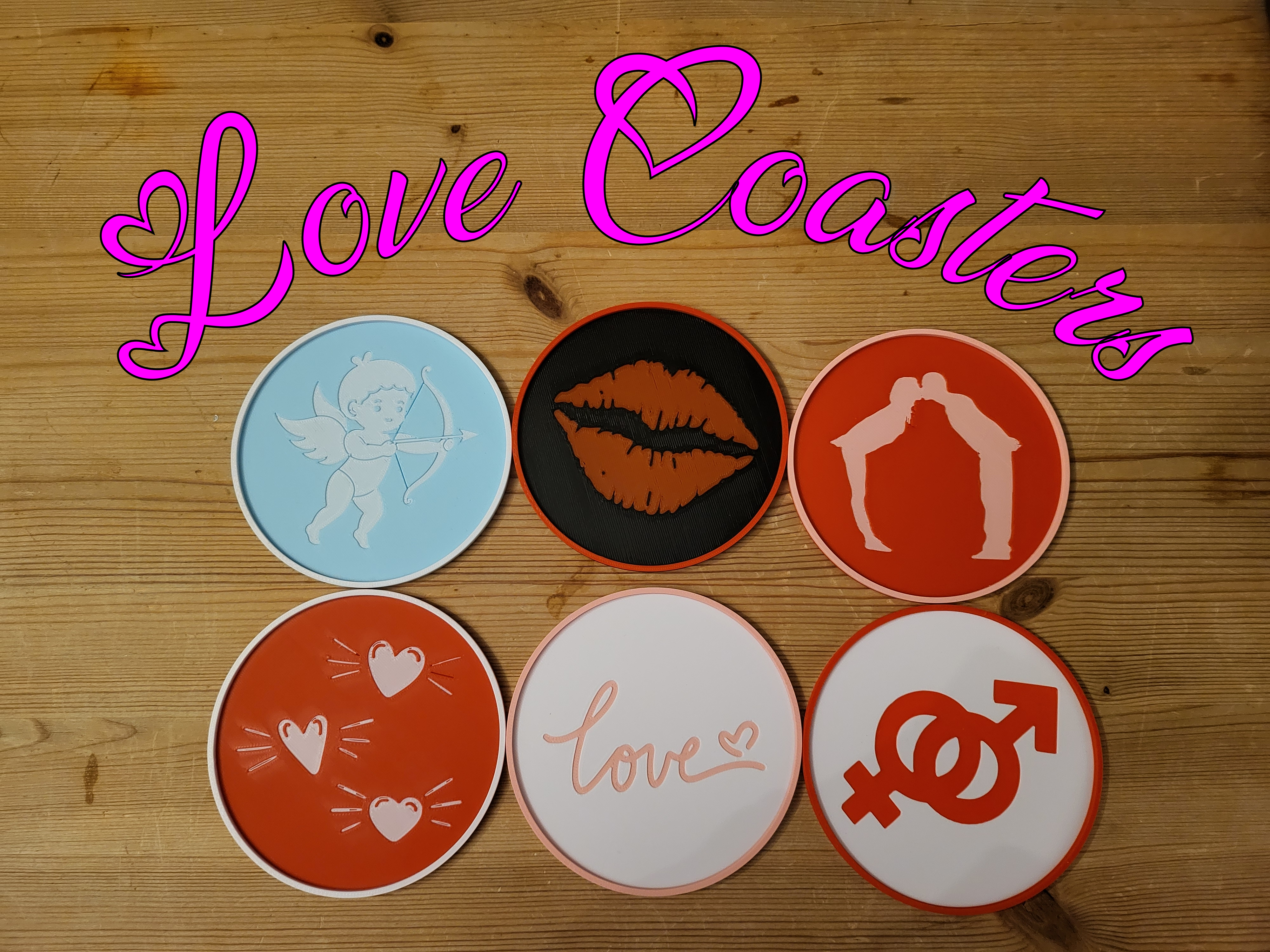 Love Coasters ♡ (Set of 6)