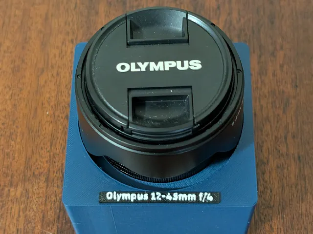 Olympus 12-45mm f/4 Lens Holder - Gridfinity