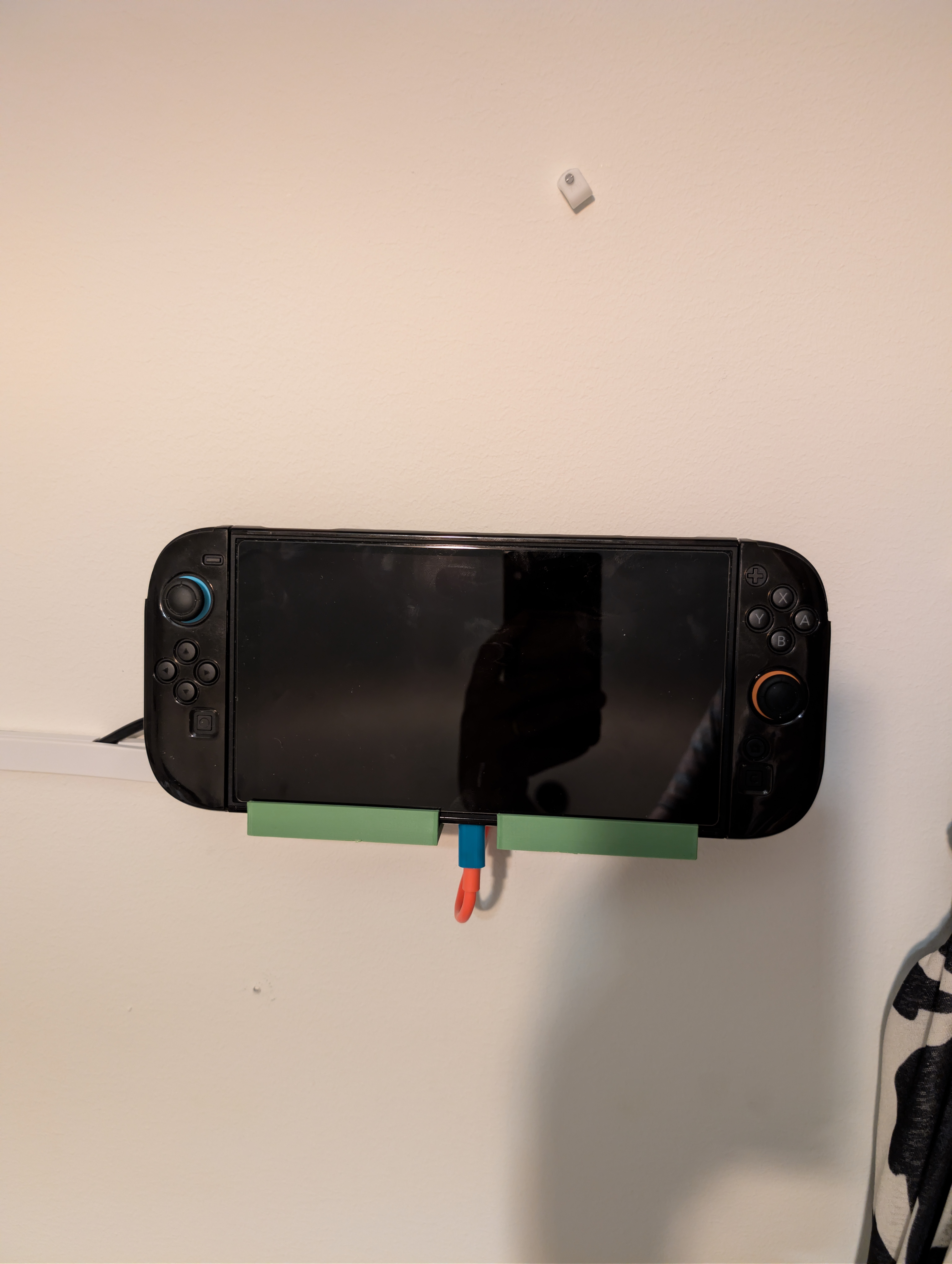 Switch 2 wall mount with slot for third party dock 3D model