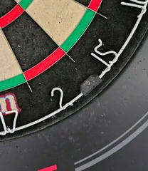 Dartboard number ring clip
