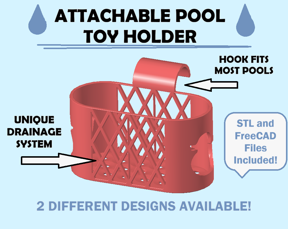 Attachable Pool Toy Holder