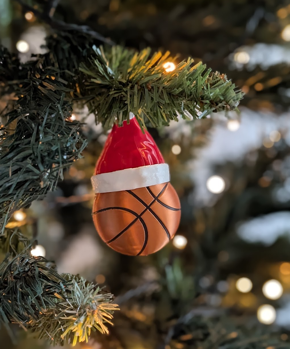 Christmas tree basketball Ornament