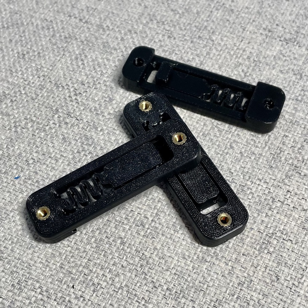 DIN Rail Bracket - Heat Insert Version - 52.5mm & 62.5mm